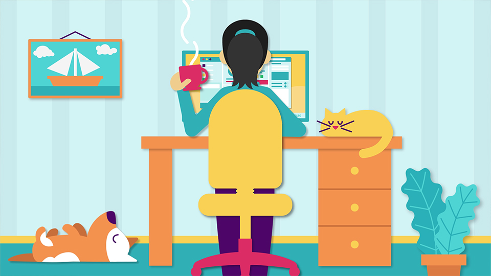 working from home working from home